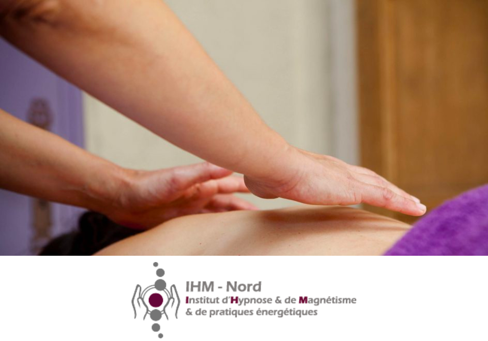 femme en train de se faire hypnotiser + logo de ihm nord