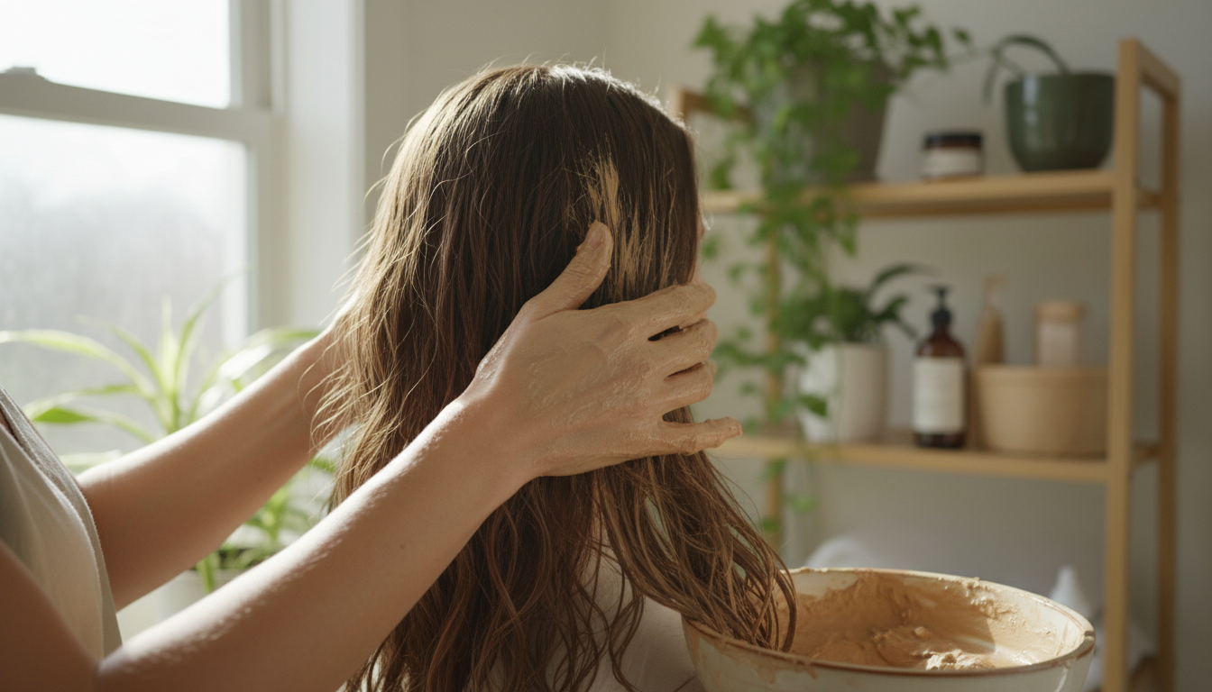 découvrez le masque capillaire à l'argile, une cure de jouvence naturelle pour des cheveux revitalisés, éclatants et en pleine santé.